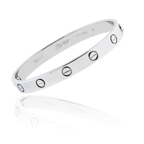 sterling silver love bracelets cartier replica|authenticate cartier love bracelet.